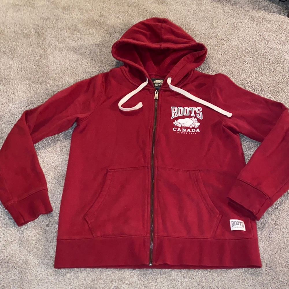 Roots zip up hoodie